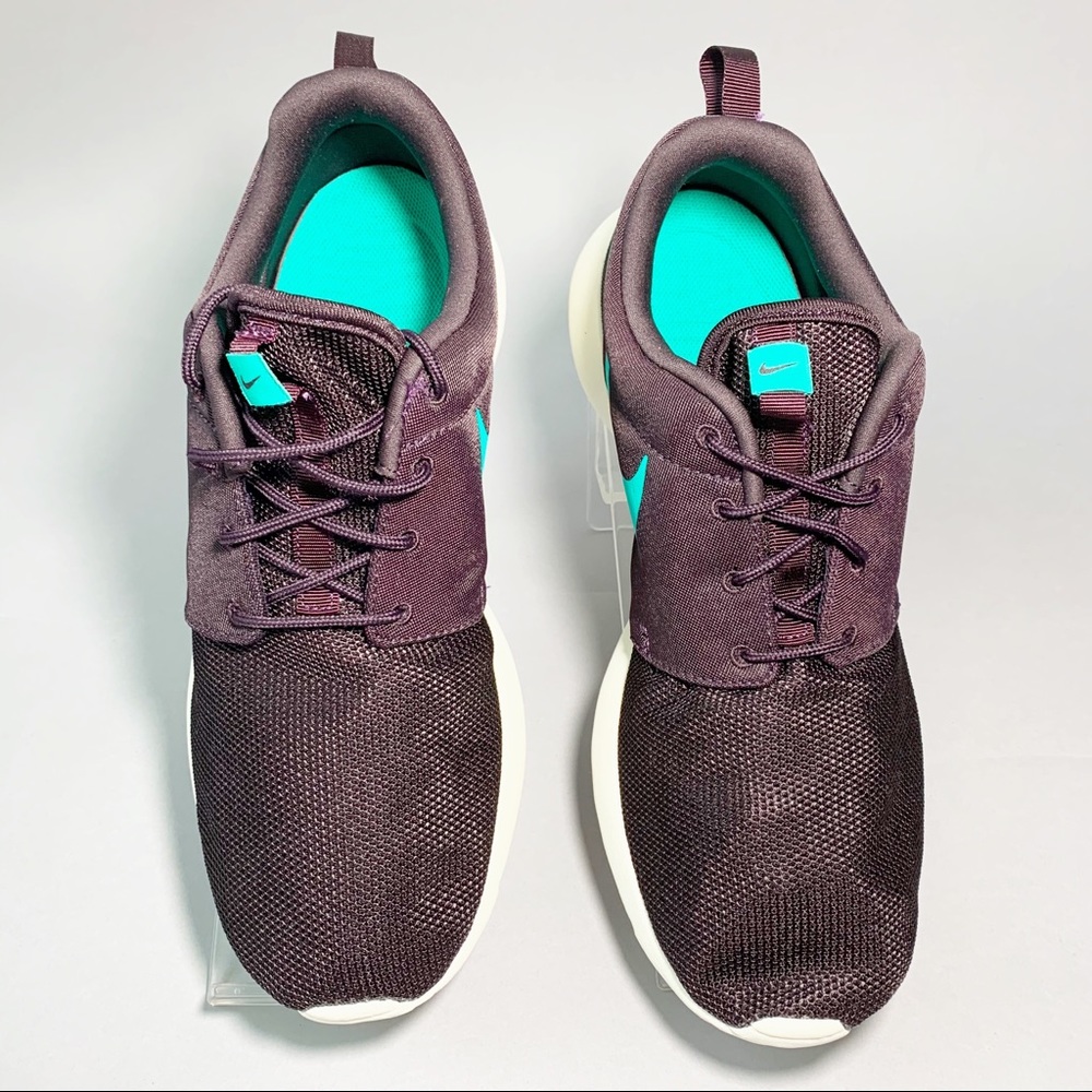 Mens Nike Roshe One Burgundy Ash/Clear Emerald - Picture 7 of 8